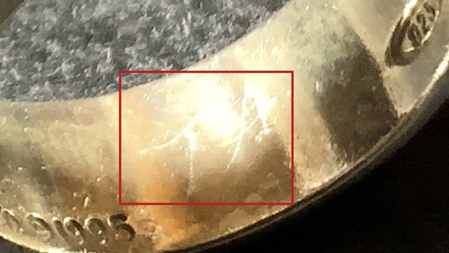 ティファニーのアトラスリングの刻印消し