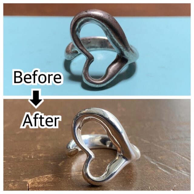 ティファニーのリングの傷取り修理