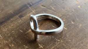 ティファニーの指輪の刻印消し修理後