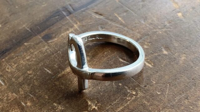 ティファニーの指輪の刻印消し修理後
