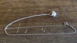 ティファニーのネックレスのチェーン切れ修理後