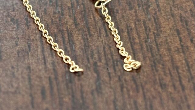 ティファニーのK18チェーン修理