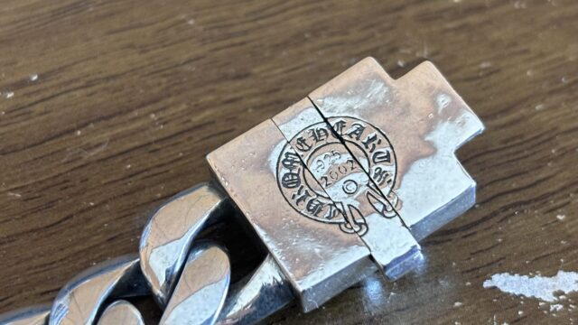 クロムハーツの喜平ブレスレットのコマ詰め