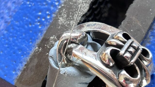 クロムハーツの喜平ブレスレットのコマ詰め