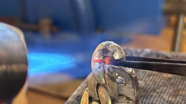 クロムハーツの喜平ブレスレットのコマ詰め