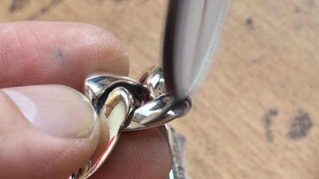 クロムハーツの喜平ブレスレットのコマ詰め